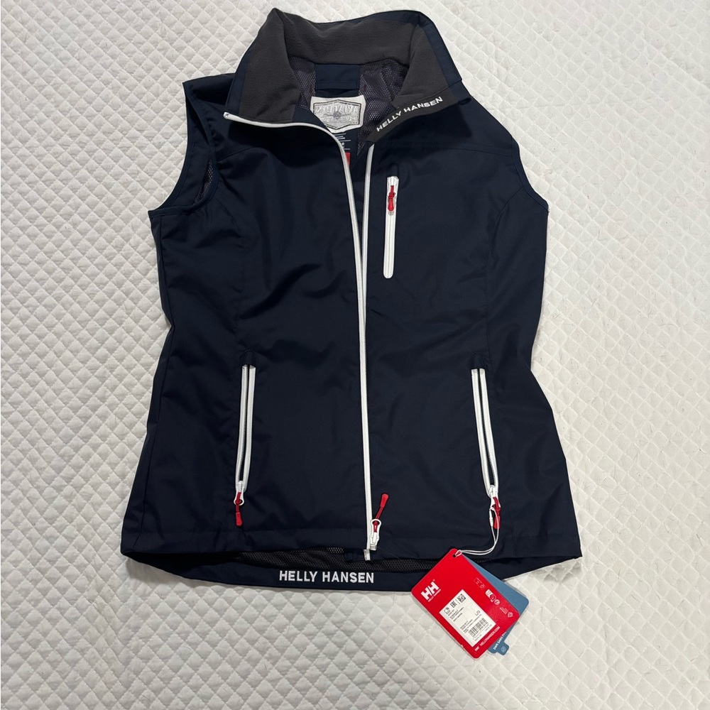 Helly Hansen Navy Jacket with Red and White Details